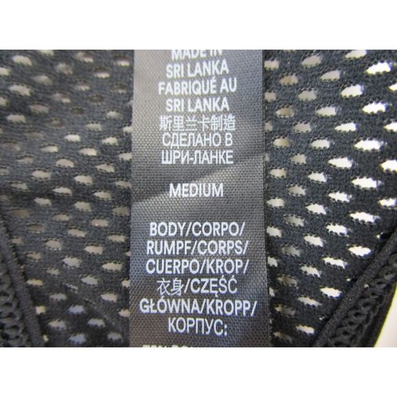 Savage X Fenty Halter Sports Bra Mesh Low Impact Black Bra Women's Medium - Picture 3 of 3